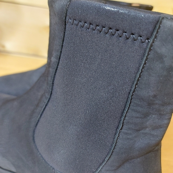 MARC CAIN newbuck suede black leather booties Size 37 - Picture 4 of 12